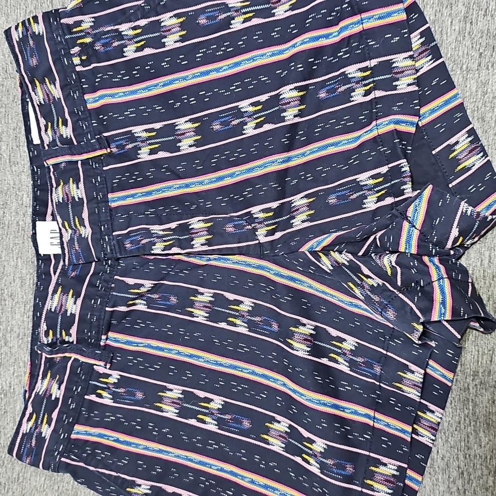 GAP Tribal Navy Patterned Shorts